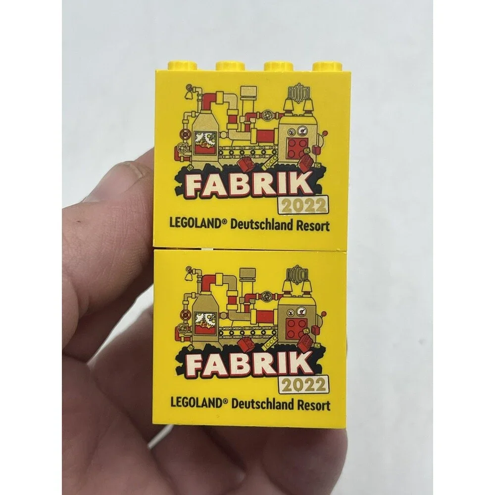2022 Fabrik Lego Legoland Deutschland Resort Yellow Logo Bricks